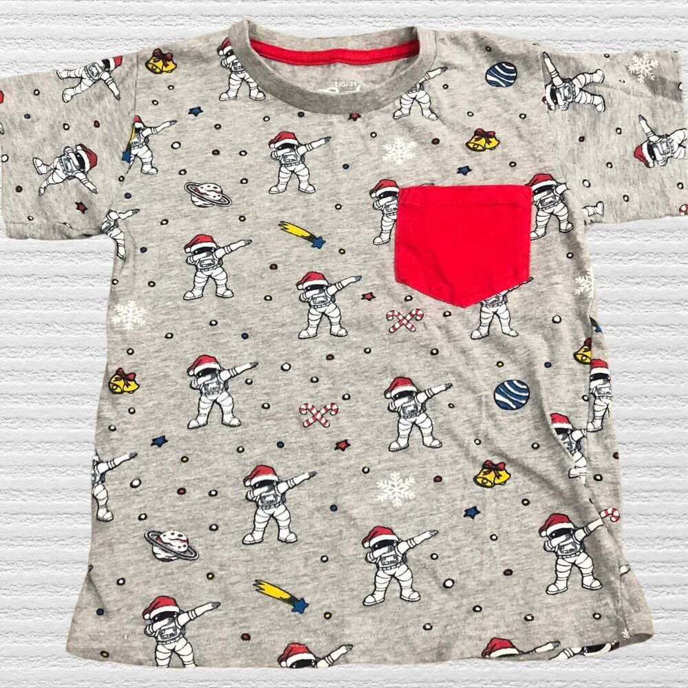 Eighty Eight Brand 5 Christmas Astronaut Tee Shirt